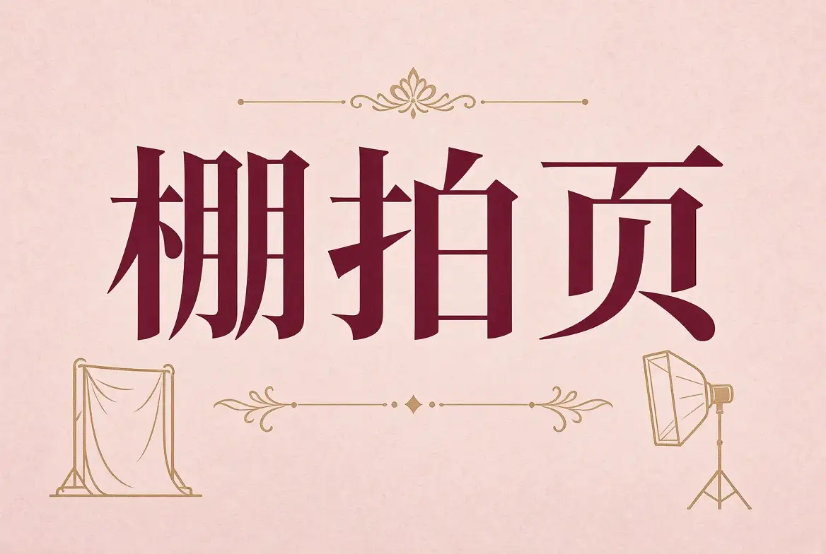 棚拍页摄影画面